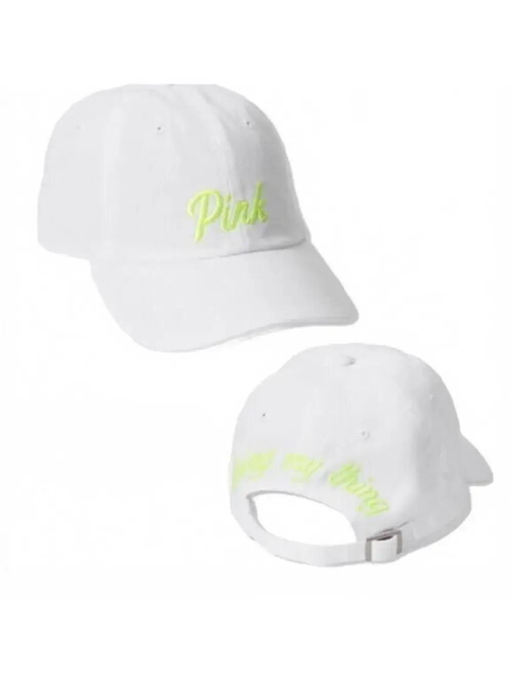Victoria's Secret Pink Hat Baseball Cap Doing My Thing Adjustable Logo OS NWT